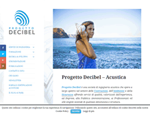 Tablet Screenshot of progettodecibel.com